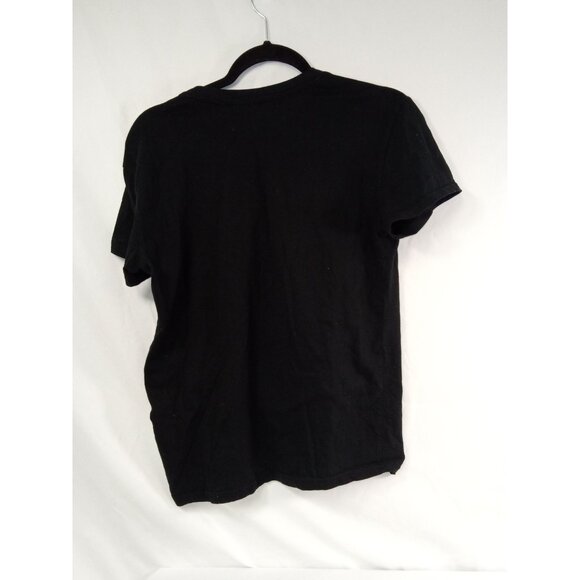 Peanuts Women's Black Halloween Snoopy Vampire Short Sleeve Shirt Size Medium - Picture 2 of 5